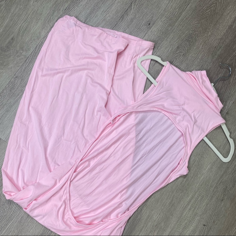 Cut out Backless dress